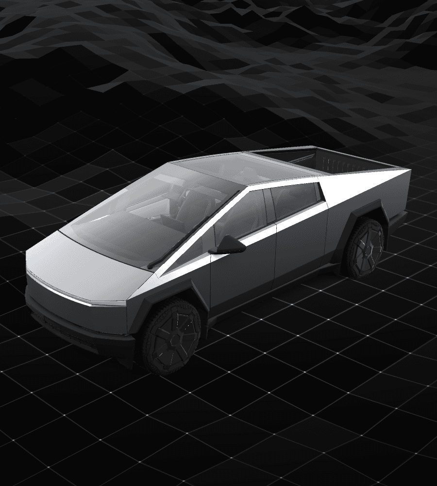 Cybertruck custom wrap template