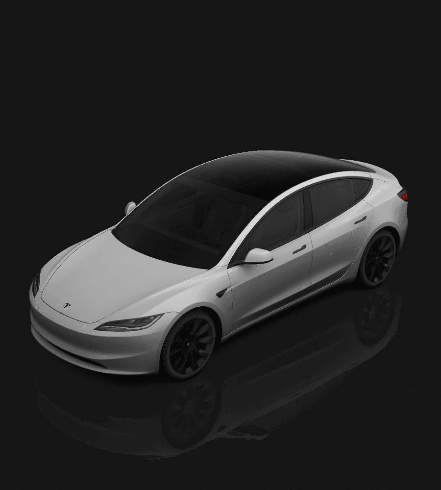 Model 3 2024 Base custom wrap template
