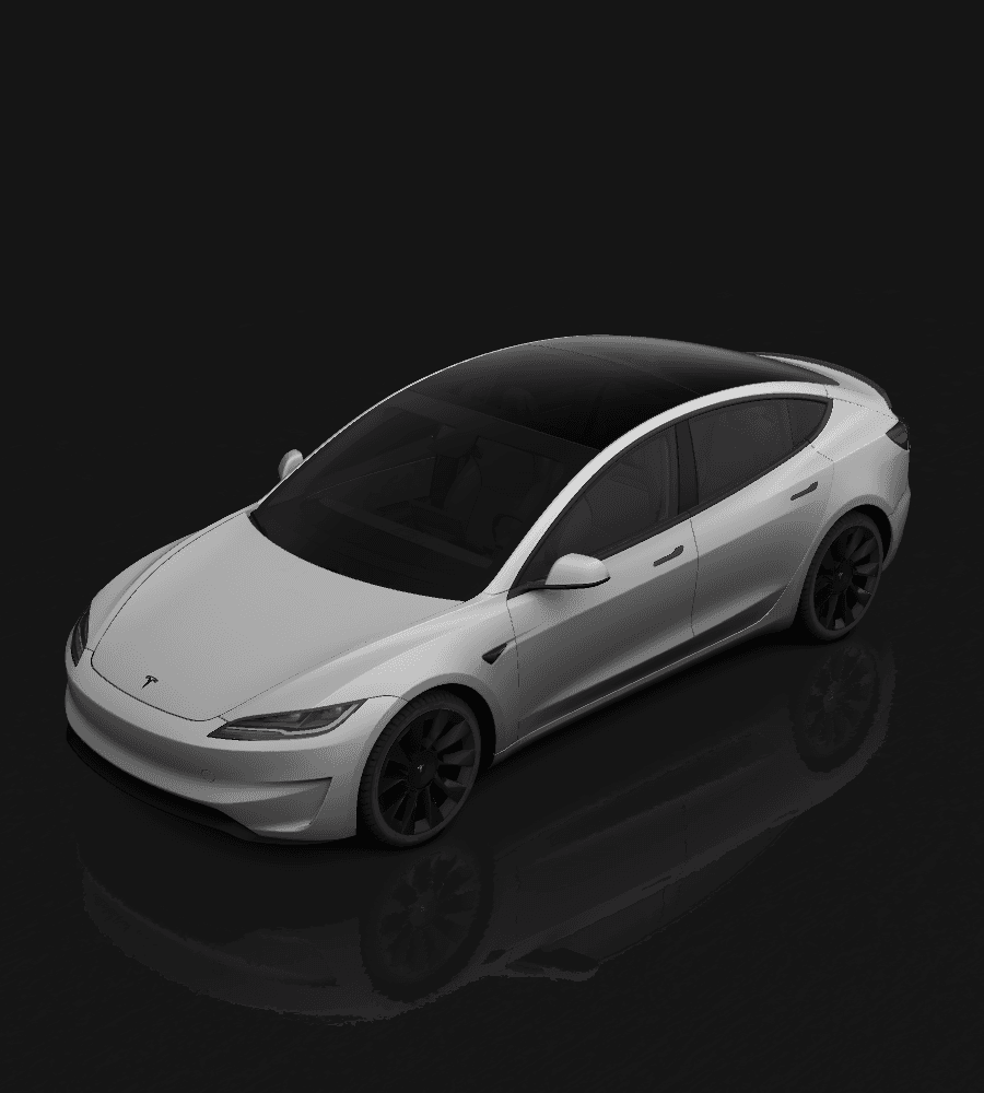 Model 3 2024 Performance custom wrap template