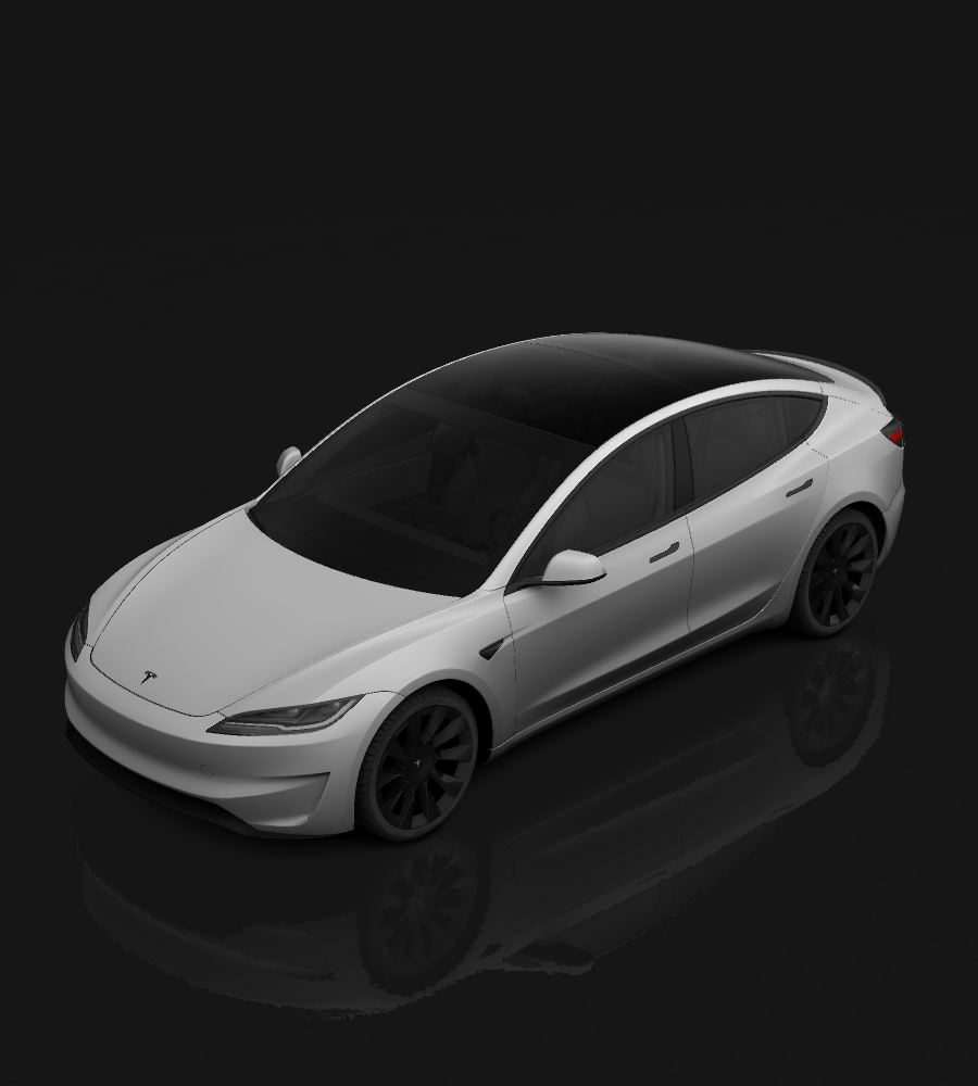 Model 3 2024 Performance custom wrap template