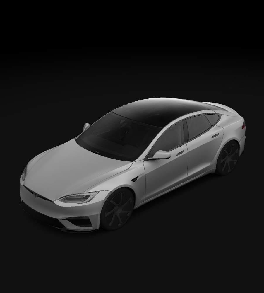 Model S Plaid (2025+) custom wrap template