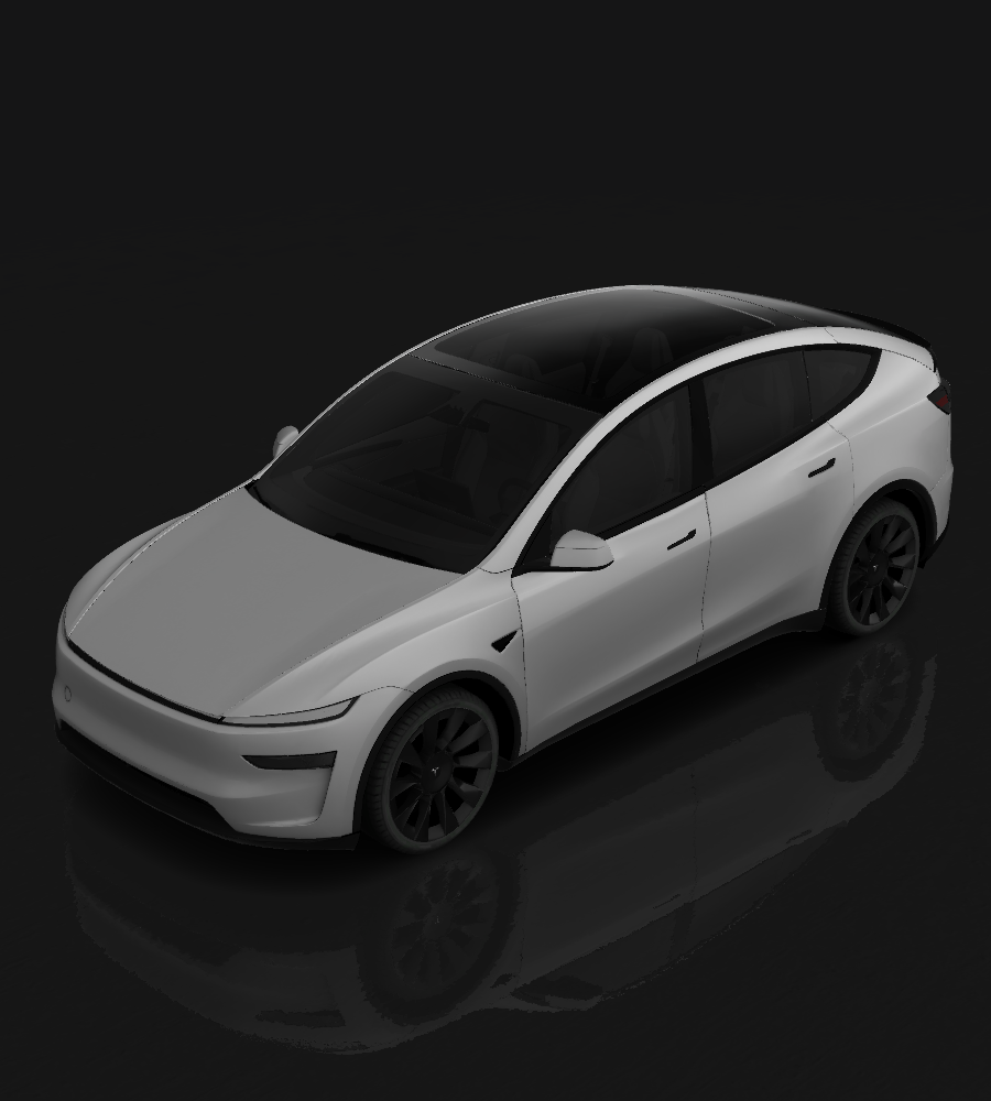 Model Y L custom wrap template