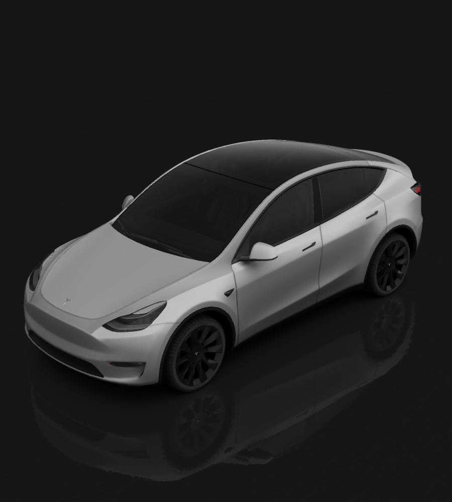 Model Y custom wrap template